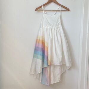 NWT Pastel Rainbow cotton dress 8T